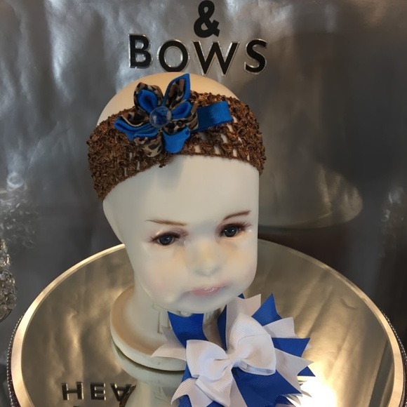 Infants and girls interchangeable headbands & bows - Picture 3 of 8